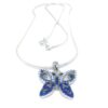 silver butterfly pendant necklace