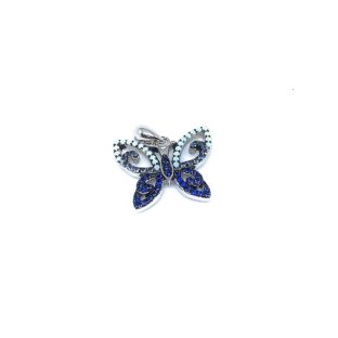 silver butterfly pendant necklace