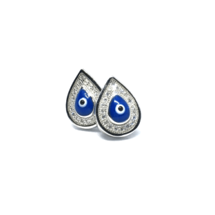 silver leaf drop earrings
