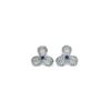 Silver Flower Studs
