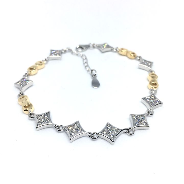 Cross Charm Bracelet Stack | Boho Beaded Layering Bracelets | Crystal – Shop  Suey Boutique